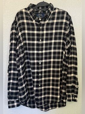 Polo Ralph Lauren Custom Fit Performance Flannel L/S Shirt size XL